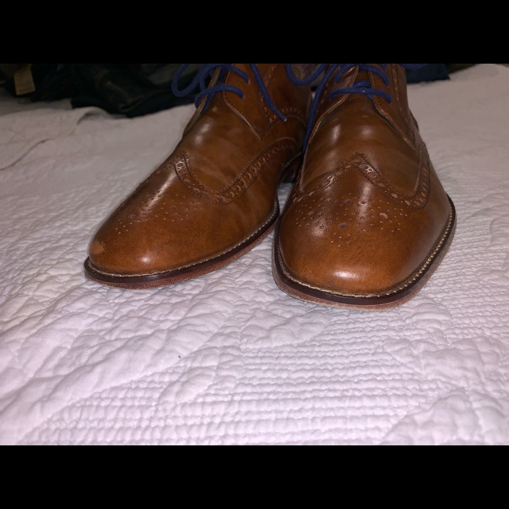 Cole Haan size10 Brown Wingtips shoes - Picture 3 of 7